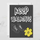 Internationale Vrouwendag - Blijf lopen Feestdagenkaart (Voorkant)