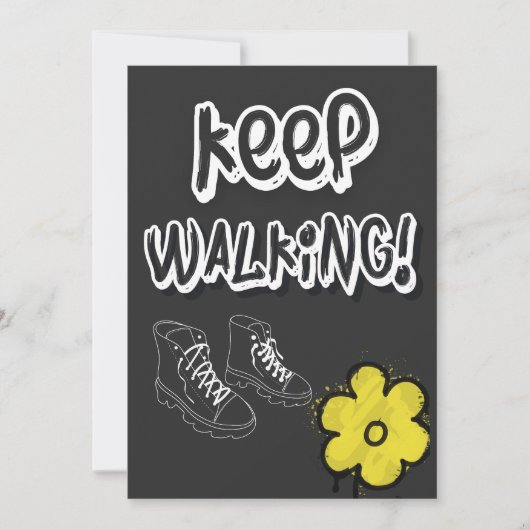 Internationale Vrouwendag - Blijf lopen Feestdagenkaart (Voorkant)