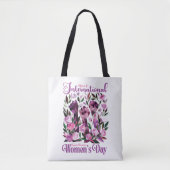 Internationale Vrouwendag Bloemenvuisten 8 maart Tote Bag (Voorkant)