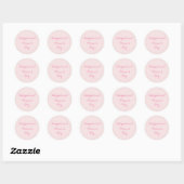 Internationale Vrouwendag Blush Roze Ronde Sticker (Vel)