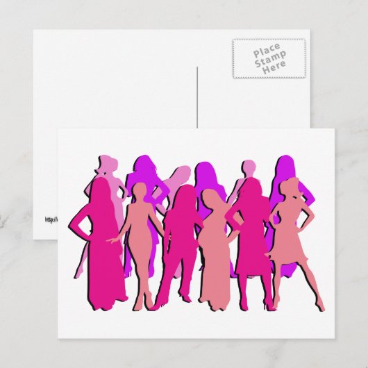 Internationale Vrouwendag Briefkaart (Voorkant / Achterkant)