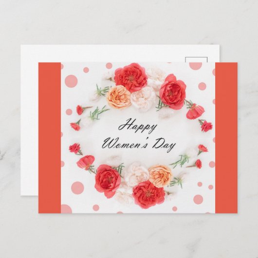 internationale vrouwendag briefkaart (Voorkant / Achterkant)