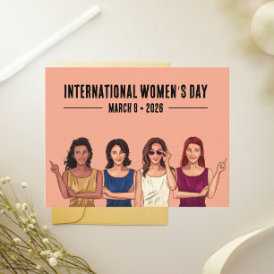 Internationale Vrouwendag Briefkaart