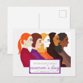 Internationale Vrouwendag Briefkaart (Voorkant / Achterkant)