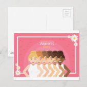 Internationale Vrouwendag Briefkaart (Voorkant / Achterkant)