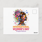 Internationale Vrouwendag Briefkaart (Achterkant)