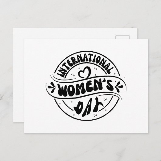 Internationale Vrouwendag Briefkaart (Voorkant / Achterkant)