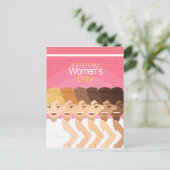 Internationale Vrouwendag Briefkaart (Staand voorkant)