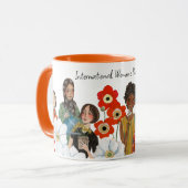Internationale Vrouwendag cadeau Beker Mok (Voorkant links)