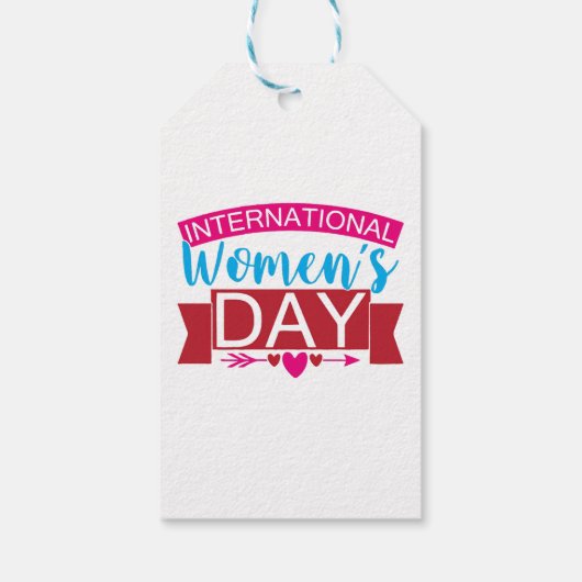 Internationale Vrouwendag Cadeaulabel (Achterkant)