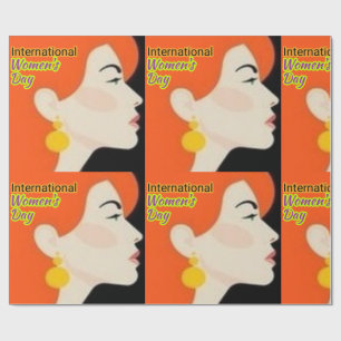 Internationale Vrouwendag . Cadeaupapier