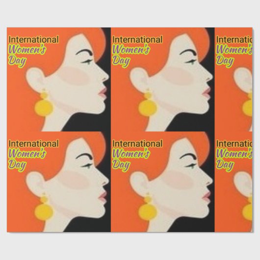 Internationale Vrouwendag . Cadeaupapier (Vlak)