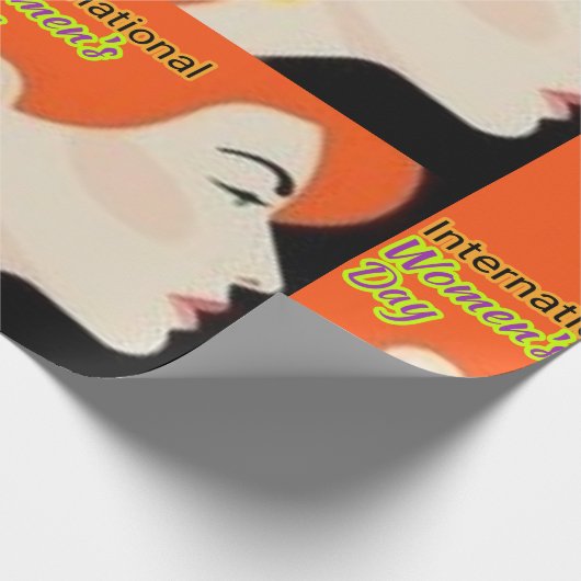 Internationale Vrouwendag . Cadeaupapier (Hoek)