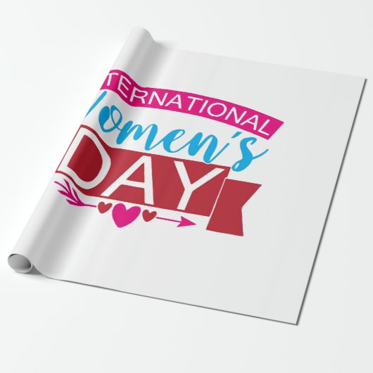 Internationale Vrouwendag Cadeaupapier (Uitgerold)