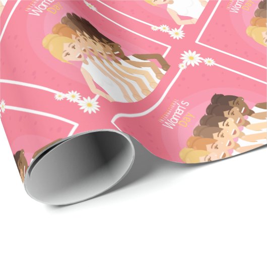 Internationale Vrouwendag Cadeaupapier (Rol Hoek)