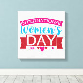 Internationale Vrouwendag  Canvas Afdruk (Insitu (Houten vloer))