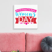 Internationale Vrouwendag  Canvas Afdruk (Insitu (Woonkamer))