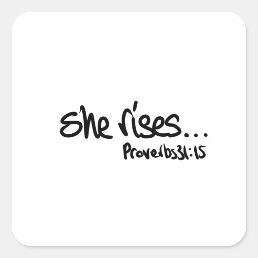 Internationale Vrouwendag Christelijke vrouwen Vierkante Sticker (Voorkant)