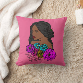 Internationale Vrouwendag Ebony Beauty Kussen