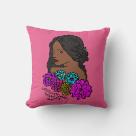 Internationale Vrouwendag Ebony Beauty Kussen