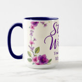 Internationale Vrouwendag Elegant Schrift Mok (Links)
