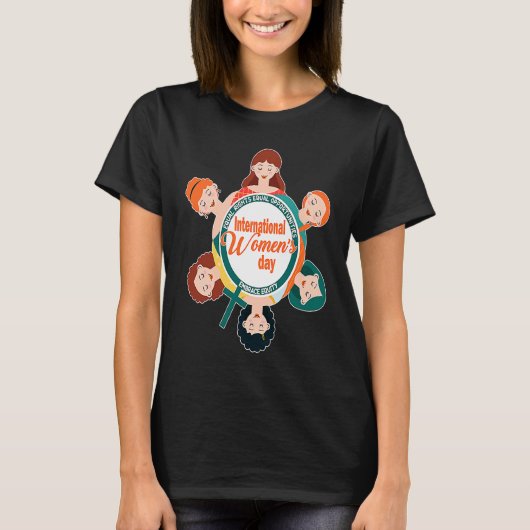 Internationale Vrouwendag Embrace Equity 1 T-shirt (Voorkant)