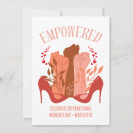 Internationale Vrouwendag EMPOWERED Fists Stiletto Kaart