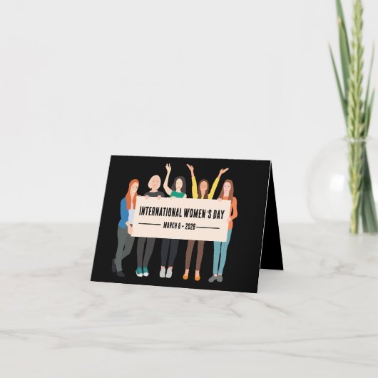 Internationale Vrouwendag Feestdagen Kaart (Voorkant)