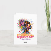 Internationale Vrouwendag Feestdagen Kaart (Achterkant)