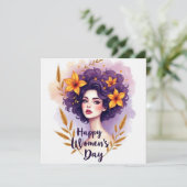 Internationale Vrouwendag Feestdagenkaart (Staand voorkant)
