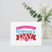 Internationale Vrouwendag Feestdagenkaart (Staand voorkant)