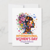 Internationale Vrouwendag Feestdagenkaart (Achterkant)