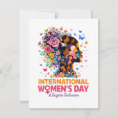 Internationale Vrouwendag Feestdagenkaart (Voorkant)