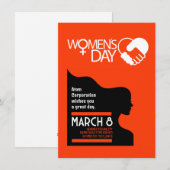 Internationale Vrouwendag Feestdagenkaart (Voorkant / Achterkant)