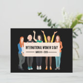 Internationale Vrouwendag Feestdagenkaart (Staand voorkant)