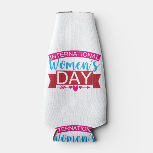 Internationale Vrouwendag Flesjeskoeler (Voorkant)