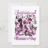 Internationale Vrouwendag Floral Fists Briefkaart (Voorkant)