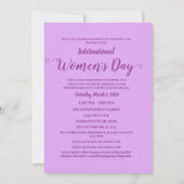 Internationale Vrouwendag Floral Fists Briefkaart (Achterkant)