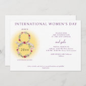 Internationale Vrouwendag Fondsenwerving Gala QR C Kaart (Voorkant / Achterkant)