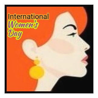 Internationale Vrouwendag . Foto Afdruk