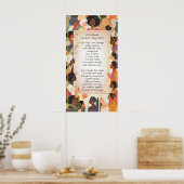 Internationale Vrouwendag Gedicht Poster (Keuken)
