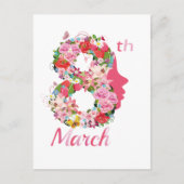 internationale vrouwendag gelukkige vrouwendag 8 2 briefkaart (Voorkant)