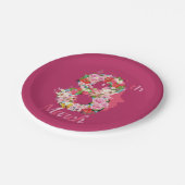 Internationale Vrouwendag Gelukkige Vrouwendag 8 2 Papieren Bordje (Gekanteld)