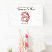 Internationale Vrouwendag Gelukkige Vrouwendag 8 2 Spandoek (Insitu)