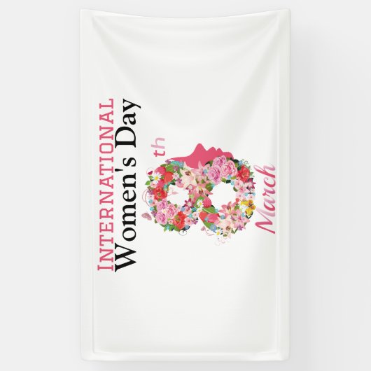 Internationale Vrouwendag Gelukkige Vrouwendag 8 2 Spandoek (Verticaal)