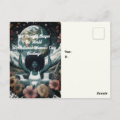 Internationale Vrouwendag Gelukkige Vrouwendag Briefkaart (Achterkant)