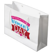 Internationale Vrouwendag Groot Cadeauzakje (Voorkant Gekanteld)