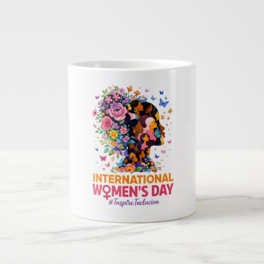 Internationale Vrouwendag Grote Koffiekop (Voorkant)