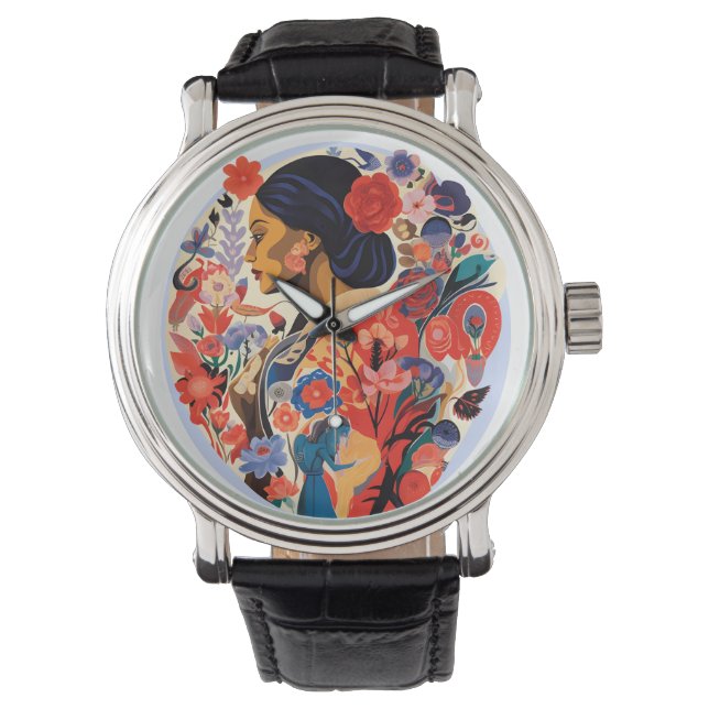 Internationale Vrouwendag Horloge (Voorkant)