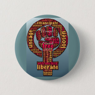 internationale vrouwendag in maart 2017 ronde button 5,7 cm